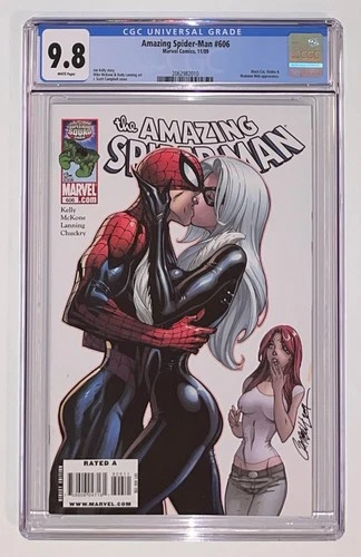 AMAZING SPIDER-MAN #606 J SCOTT CAMPBELL COVER ART , CGC 9.8 RARE