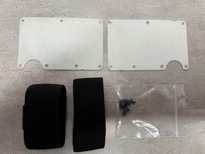 RIDGE WALLET | PRE-OWNED POLAR ALUMINUM - PLATES + RIDGE PARTS-SEE DESC. & PICs