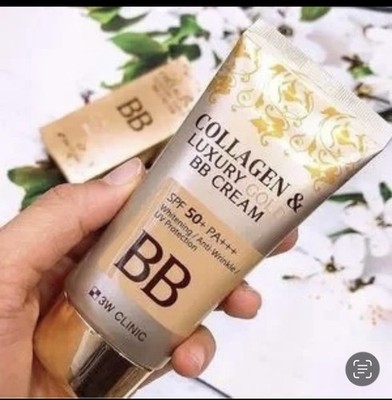 3W CLINIC Collagen Luxury Gold BB Cream SPF 50+ PA+++Whitening Anti Wrinkle 50ml