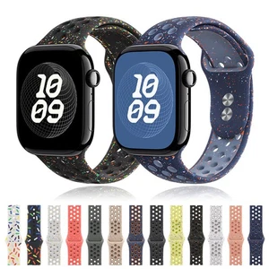 Sport Silicone Band for Apple Watch 11 10 9 8 7 6 5 4 SE 3 2 44/41/45/42/46/49mm