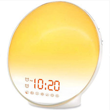Sunrise Alarm Clock White Noise Machine: Natural Wake Up Light - Dimmable Clock