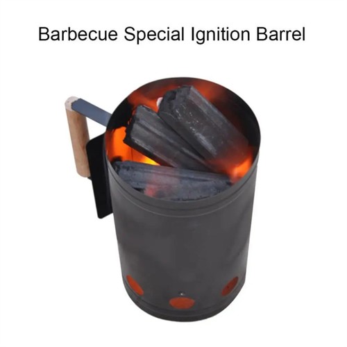 Cubo de encendido de carbón, estufa de acero inoxidable, herramienta para parrilla de barbacoa3481 - Imagen 6 de 6