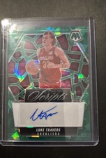 2024-25 Panini Mosaic - Scripts Luke Travers, Luke Travers #MS-LTC Green Ice...