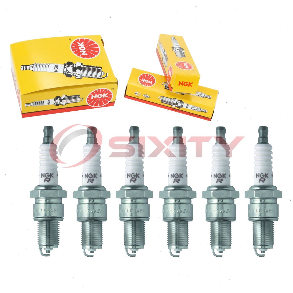 6 pcs NGK Standard Spark Plugs for 1964-1966 American Motors Classic 3.3L zu