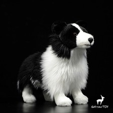 New 28Cm Cute Border Collie Plush Toy Stuffed Animal Soft Doll Kids Gifts HOT