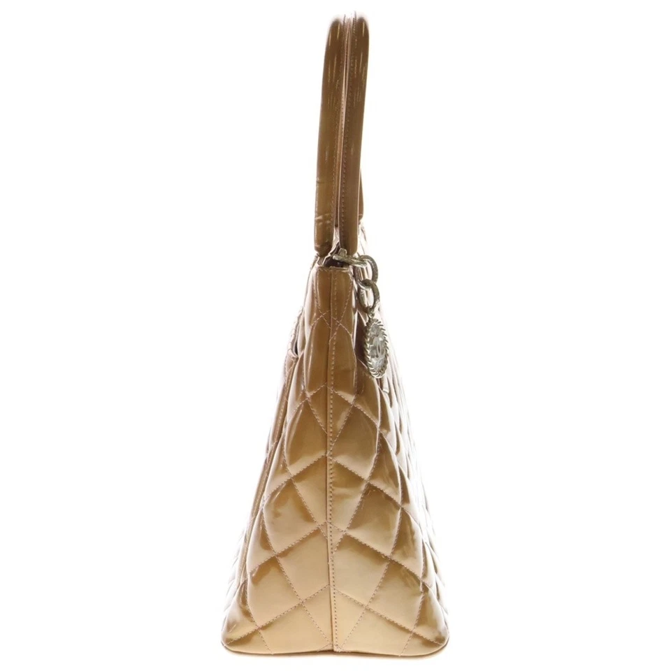 Bolso de Mano Reproducción Chanel Marrón Patente Plata Herrajes Usado 1741be5f631df Foto 3 de 4