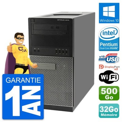 PC Tour Dell OptiPlex 9010 Intel G630 RAM 32Go Festplatte 500Go Windows 10 Wifi