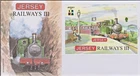 GB JERSEY 2009 IBRA '09/Jersey Railways Pt 3/£3 SG MS1440 FDC LOCOMOTIVES TRAINS