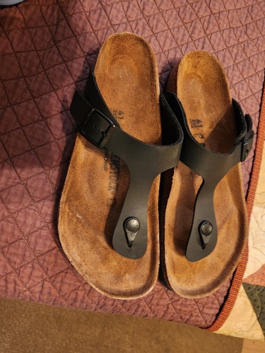 Sandalias BIRKENSTOCK Gizeh Essentials EVA talla 41 para mujer NEGRAS USADAS EN EXCELENTE ESTADO W10 M8