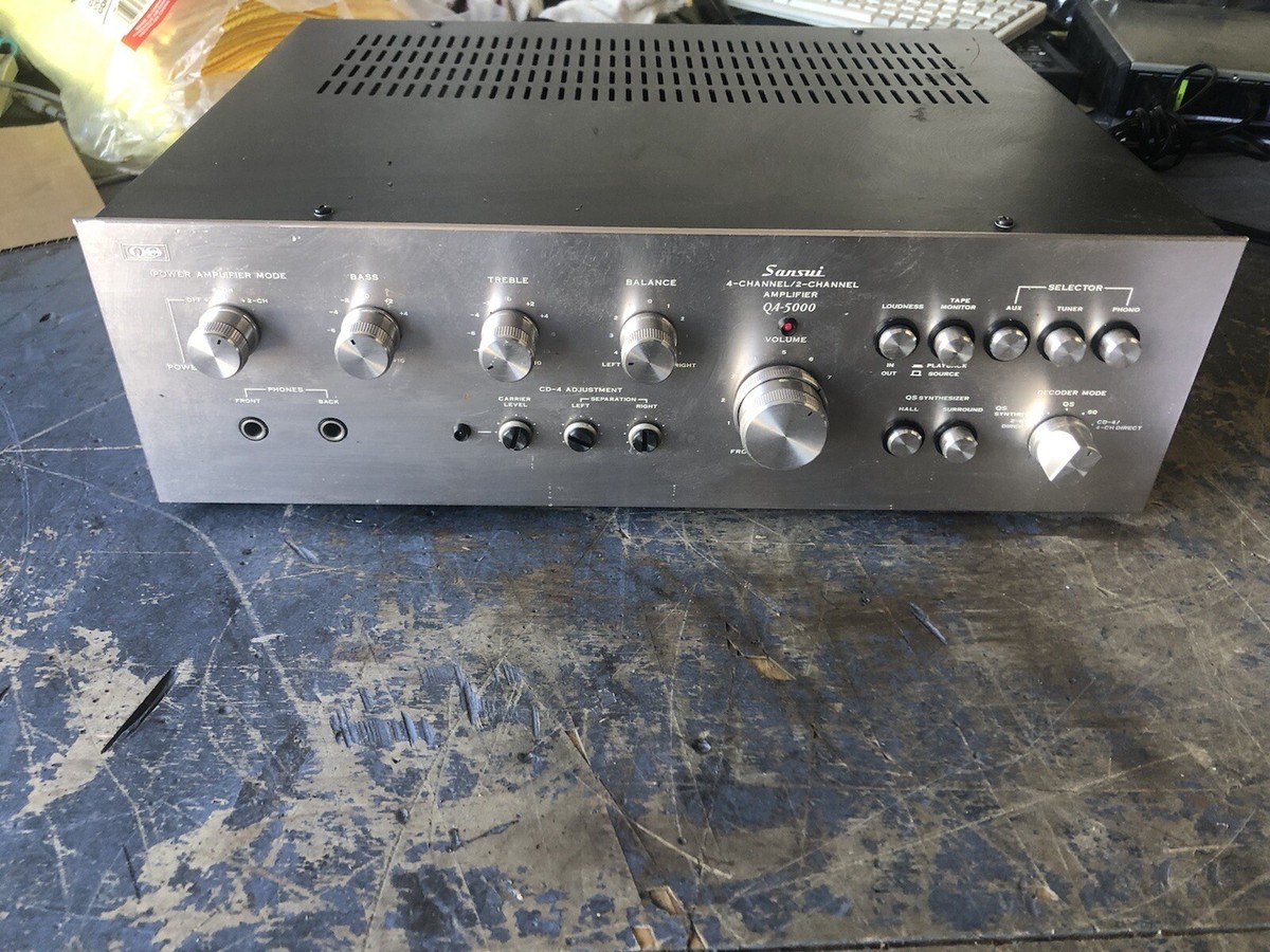 VINTAGE SANSUI QA-5000 4-CHANNEL/2-CHANNEL AMPLIFIER. -RARE