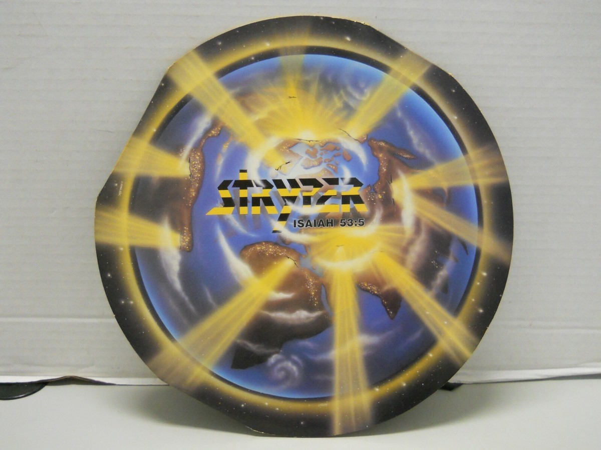 VINTAGE STRYPER Isaiah 53:5 BLUE Vinyl Record The Yellow and Black
