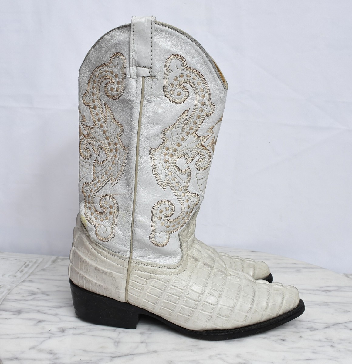 OLD CORRAL BOOTS Crocodile Skin Leather Western Cowboy  display picture 3