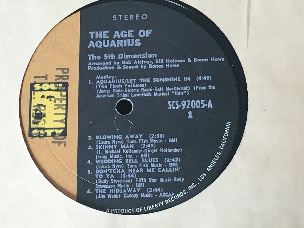 THE 5th DIMENSION - The Age of Aquarius ~ SOUL CITY 92005 {orig} w