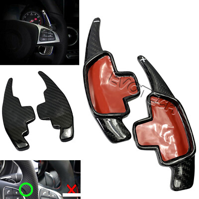 Real Carbon Fiber Steering Shift Paddle Extension Fits 16-20 X156 GLA250 GLA45
