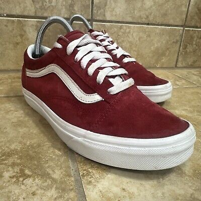 Vans Old Skool Pig Suede Pomegranate Red Low Top Classic M6