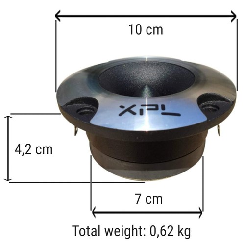 2 TWEETER XPL XTW2501 4" 100 watt rms 4 ohm + 2 condensatori e 3 sticker omaggio - Foto 6 di 8