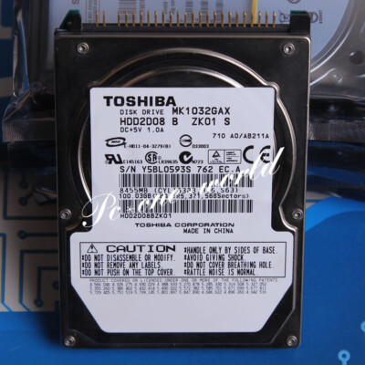 100% OK MK1032GAX   100   2.5'' 5400   16 MB PATA Hard Disk Drive HDD #T7