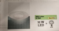 Fabas Luce 3592-65-102 Led Deckenleuchte Angelica Weiss 3000K Dimmbar
