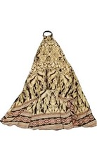 Layers Women's Halter Maxi Dress Multicoloured Pattern Button Detail Size S/M