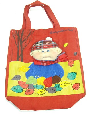 1985 Original Cabbage Patch Kids Childs Bag Doll Face Appalacian Artworks 