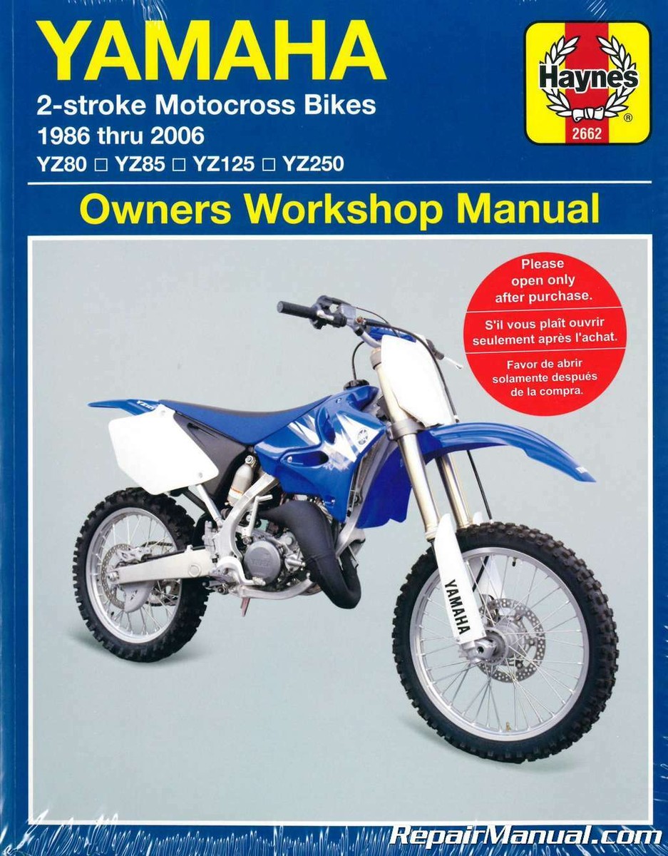 Yamaha 2-Stroke Motocross Bikes Haynes Repair Manual YZ80 YZ85