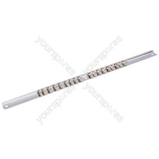 Draper Retaining Bar, 1/4" Sq. Dr., 400mm, 18 Clips