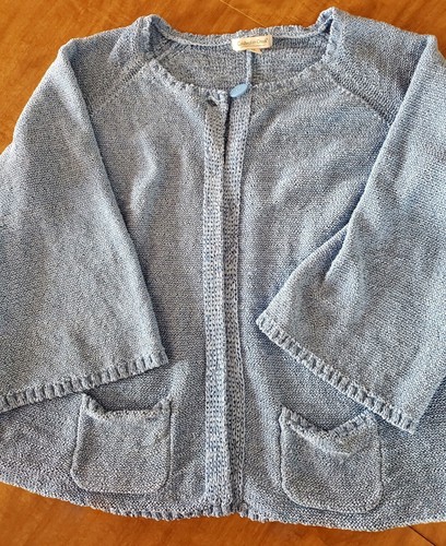 Coldwater Creek Light Blue Long Sleeve Cardigan Sweater 2X Free Shipping - 第 1/6 張圖片