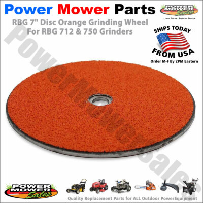 RBG 780 Replacement - 7 Inch Ceramic Grinding Wheel For Lawn Mower Blade Sharpener, Fits RBG 712 & 750, 24 Grit, 1/4" Thick, 5/8" Arbor