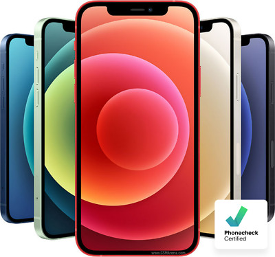 Apple iPhone 12 5G 6.1'' - 64GB/128GB/256GB - Fully Unlocked - All Colors - GOOD