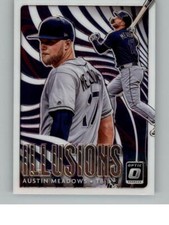2020 Donruss Optic Austin Meadows OI-12   Tampa Bay Rays Optic Illusions