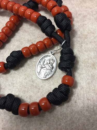 Saint Christopher Rosary, Durable Rosary, Handmade In USA - Picture 5 of 6
