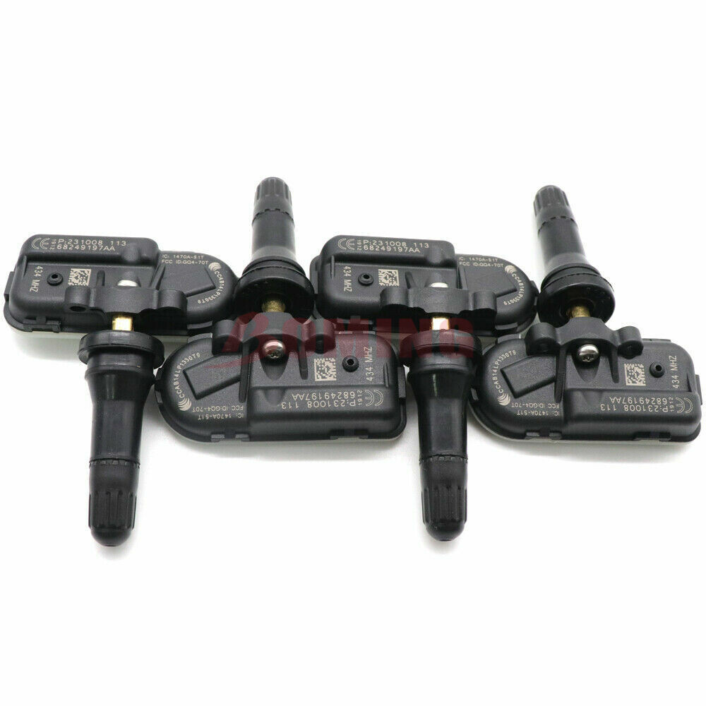 4PCS New 68249197AA TIRE PRESSURE SENSOR TPMS For Jeep Cherokee Dodge ...