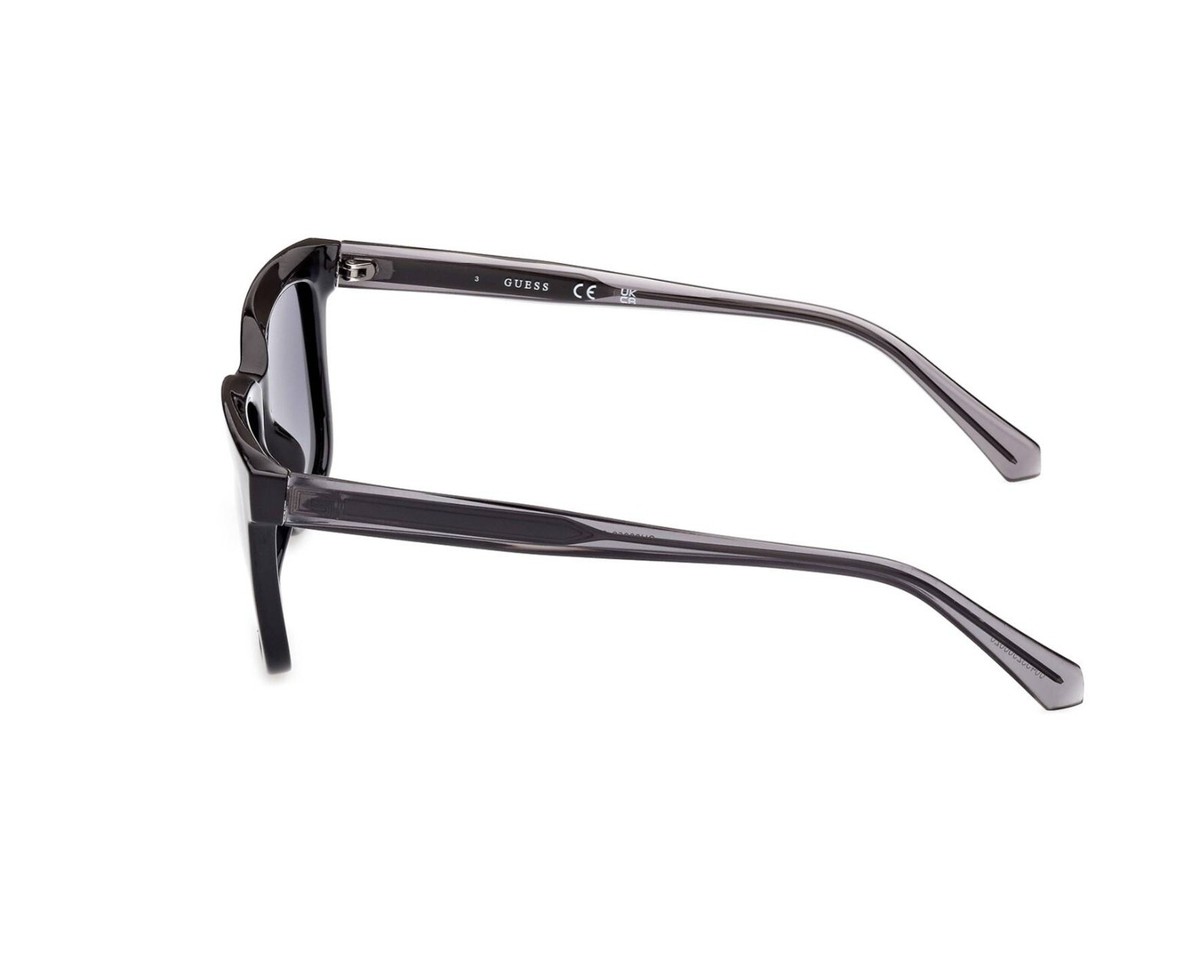 Guess GU00050 01D Black Square Polarized Plastic Sunglasses