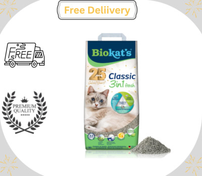 Biokats Classic fresh 3in1 clumping cat litter 10 L