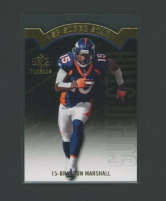 2009 SP Threads SP Super Star Die-Cuts Brandon Marshall #AP15 NM-MT