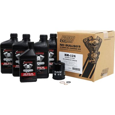 Klotz Oil Change Kit - Fits Polaris and Victory 20W40 KH-124