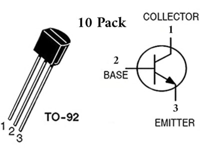 20 Piezas BC184C BC184 En Línea TO92 Transistor De Señal