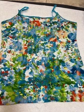 Romantic Chic Roses Zebra Floral Print Cotton Stretch Cami Tank Top Plus