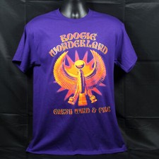 Earth Wind  Fire Official 2024 Purple Tour Date Shirt NEVER WORN 