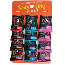 Salty Dog Peanuts | 4xSalted - 4xDry Roasted - 4xChilli | Pub Card 12x45g