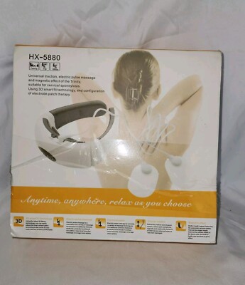 Universal HX-5880 Neck Massager w/3D Smart Fit Technology Electric Pulse Massage