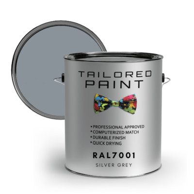 RAL7001 SILBERGRAU matt uPVC Fenster & Tür 1K Pinsel oder Spray On