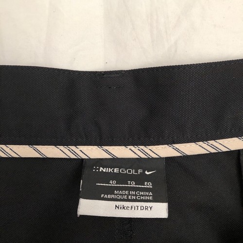 NIKE Golf Shorts Men's 40 W38 Black Dry fit Tour Flat Front inseam 10'' outdoor - Picture 3 of 12