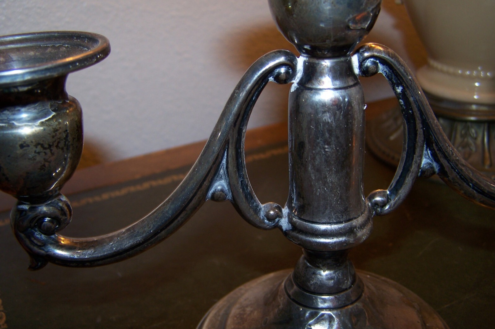 ANTIQUE Sterling Silver Candelabras (2) Muek Cary Co NY REPAIR SCRAP 5