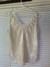 Vintage DEENA Cream Camisole With Lace Size Small