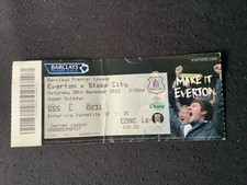 2013/14 Everton v Stoke City ticket