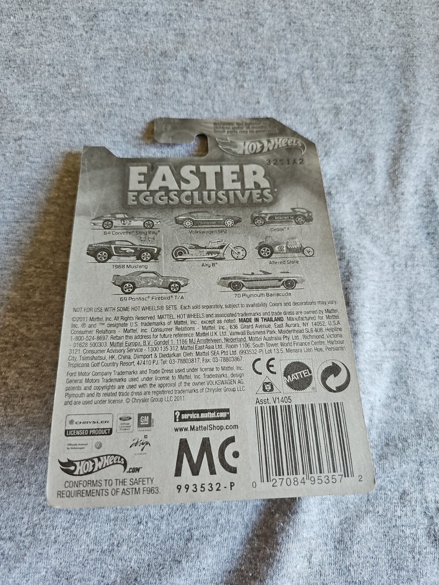 2012 Hot Wheels Easter Eggsclusives VOLKSWAGEN SP2 Orange