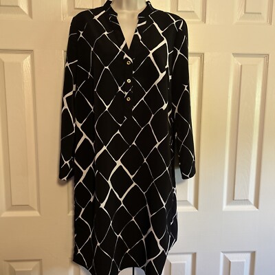 ebay ladies dress The Limited dress, Black with white, Medium Join the Skeleton Crew Campaign