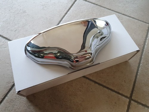 FANALINO LUCE TARGA POSTERIORE FIAT 500 EPOCA IN ALLUMINIO CROMATO con GUARNIZ - Imagen 7 de 7