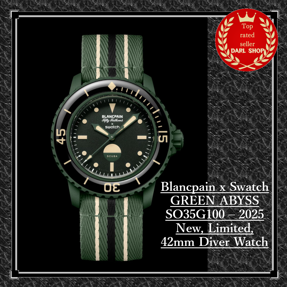 時計 BLANCPAIN x Swatch Green abyss GREEN ABYSS: Bioceramic Scuba Fifty Fathoms Collection